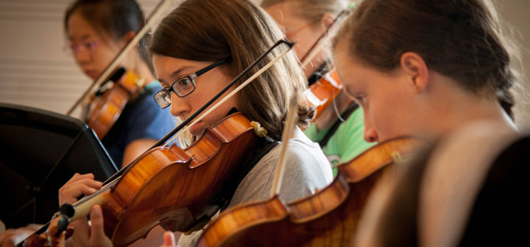 Violinists Rehearsing